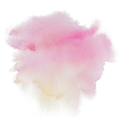 Hand painted watercolor blob transparent png