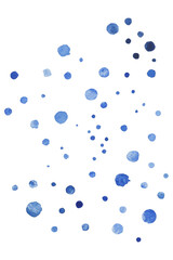 Blue watercolor blobs transparent png