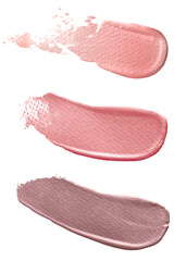 Metallic pink paint stroke transparent png