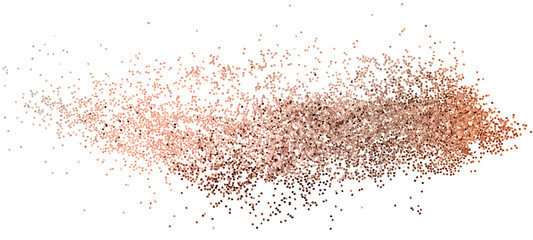 Dusty copper particles pattern background transparent png