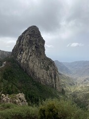  Roque de Agando on the canary island La Gomera