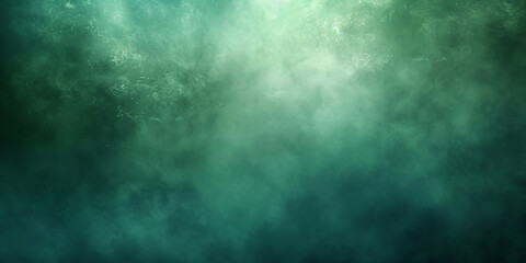 Obraz premium Dark green gradient background, dark blue and emerald color, Teal green blue grainy color gradient noise texture background, banner cover