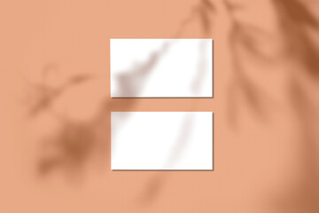 Name card mockup transparent png