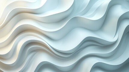 Obraz premium Abstract White Background With Wavy Lines