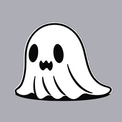 halloween ghost cartoon  Illustrator Artwork