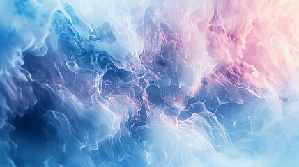 Visual art interpretation: background that blurs from a frosty blue to a delicate pink, creating a dreamy and ethereal visual experience. portrayed with creativity.