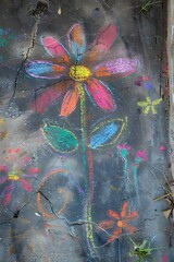 Chalk Art on Asphalt