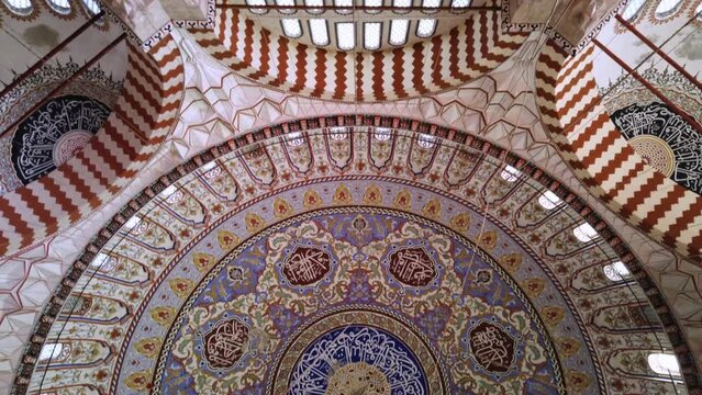 Elegant Domed Splendor: Selimiye Mosque in Edirne, Turkey, Exemplifying Century Islamic Architecture, in Full 4K Video