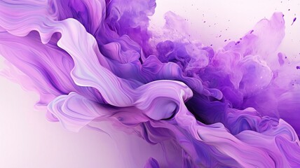 abstract background with purple and violet paint splashes, digitally generated image