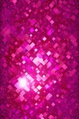 Abstract pink background with squares and lights. Vector illustration. Eps 10.