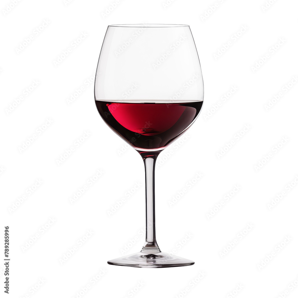 Poster red wine glass isolated