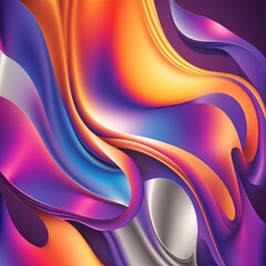 Colorful abstract background with wavy lines. Vector illustration EPS10