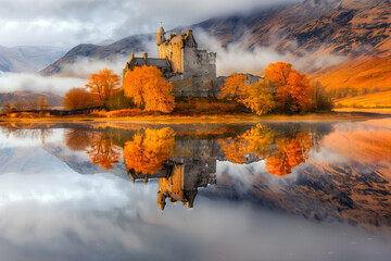 Reflection of a castle