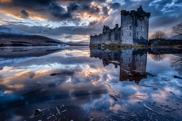 Reflection of a castle