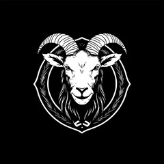 Goat - High Quality Vector Logo - Vector illustration ideal for T-shirt graphic