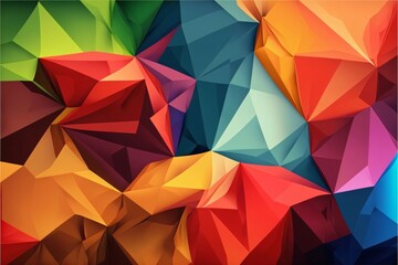 Abstract colorful polygonal background. Low poly design. Vector illustration