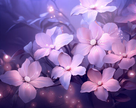 Abstract background of purple forget me not flowers. Used for making wallpapers, posters, postcards, brochures.