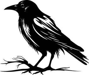 Fototapeta premium Crow - High Quality Vector Logo - Vector illustration ideal for T-shirt graphic