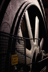 19th century furnace drive shaft wheel