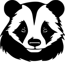 Badger | Black and White Vector illustration