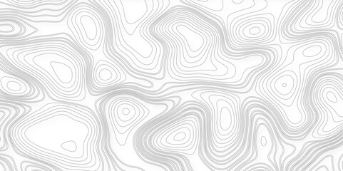 Topographic map contours in hilly or mountainous terrain. Topographic map contour background. Contour map vector.