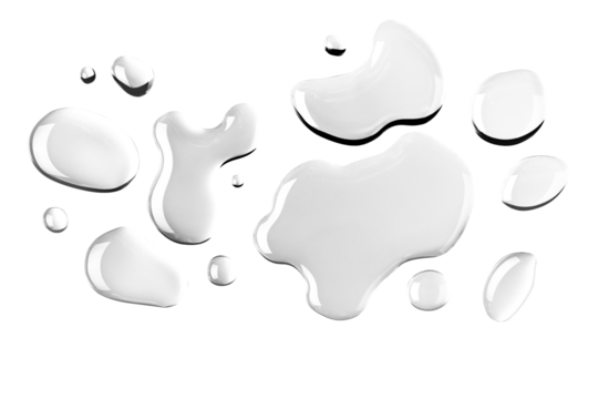 Water png, abstract liquid shape sticker
