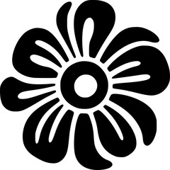 Flower - Minimalist and Flat Logo - Vector illustration