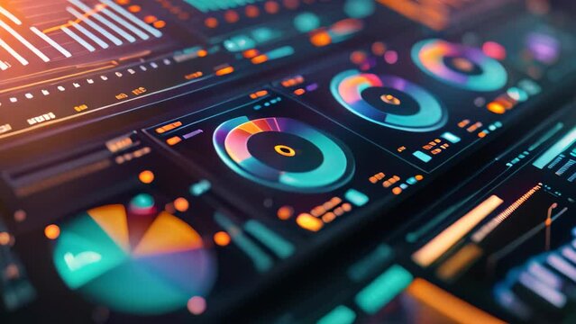 Assorted Electronic Devices on Display, Performance metrics and KPIs in a digital dashboard visual