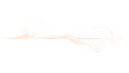 Abstract png textured element smoke line, in gold