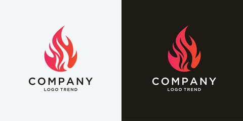 Flame logo design