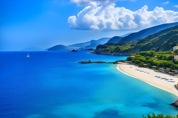 beautiful mediterranean tropical beach