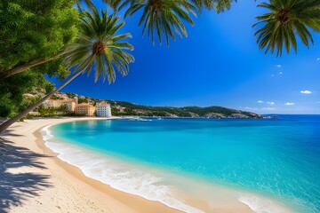 Fototapeta premium beautiful mediterranean tropical beach