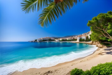 Fototapeta na wymiar beautiful mediterranean tropical beach