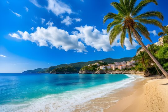 beautiful mediterranean tropical beach