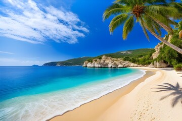 beautiful mediterranean tropical beach