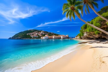 Fototapeta premium beautiful mediterranean tropical beach