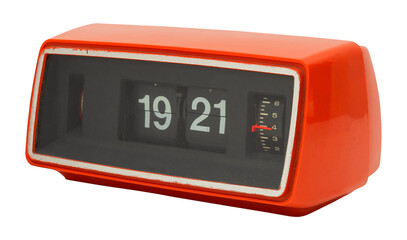 Retro flip clock design element