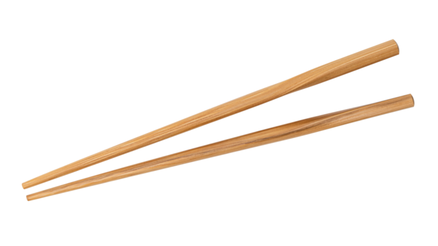 Wooden chopsticks design element
