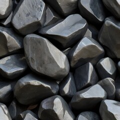 Stack Of Stones On Isolated Background