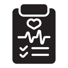 health report glyph icon