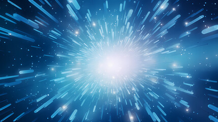sparkling lights christmas festive light blue background with light beams