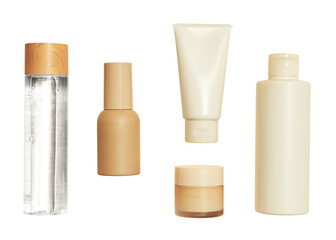 Beauty products design element set