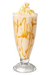 Caramel popcorn vanilla milkshake transparent png