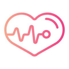 heartbeat gradient icon