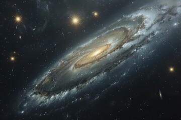 Fototapeta premium the universe with a stars and galaxies professional photography