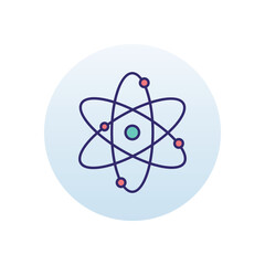 Atom vector icon