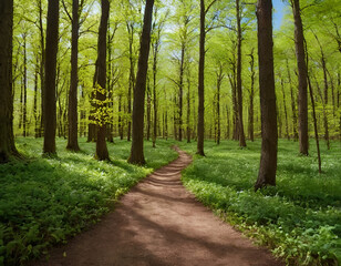 footpath in the woods