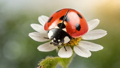 ladybird on flower