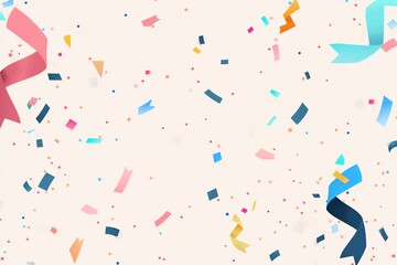 Colorful confetti celebration background illustration perfect for parties, events, anniversaries, birthdays, and holidays with festive, cheerful, and fun design elements