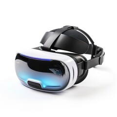 Virtual reality glasses isolated on white background. Virtual reality headset. Generative AI